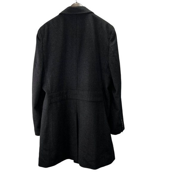 Jos A Bank Reserve Coat Topcoat size 44 Regular Black Cashmere - Picture 3 of 7